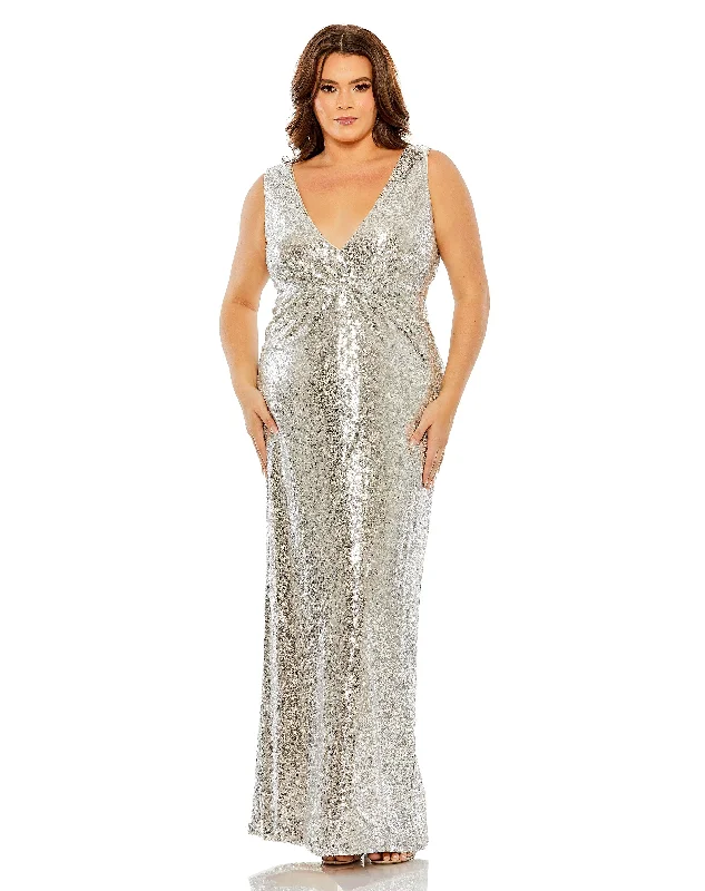 Exclusive Savings This Week!Mac Duggal 68538 Fabulouss Long Plus size Formal Dress