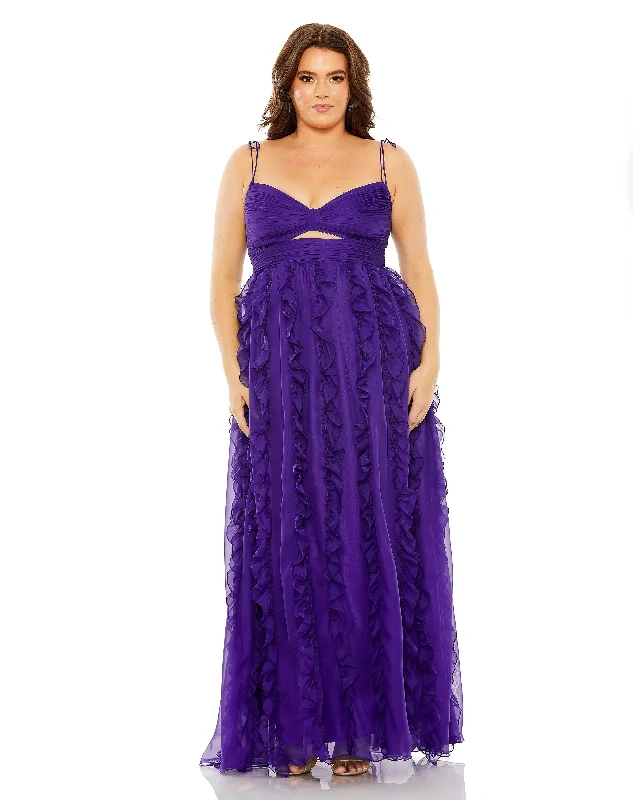 Get It Before It’s Gone!Mac Duggal 68543 Fabulouss Plus Size Long Chiffon Dress