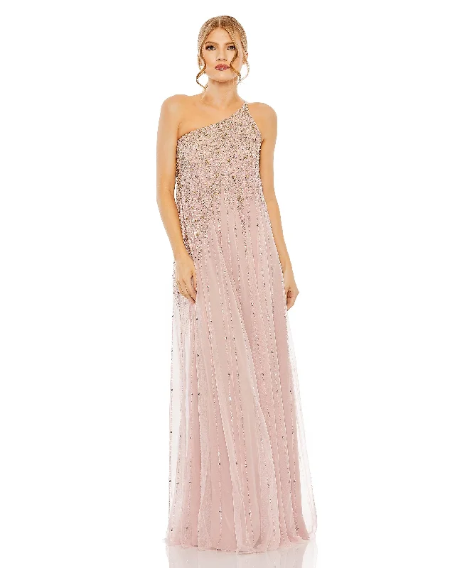 Biggest Sale of the Season!Mac Duggal 9224 Long One Shoulder Formal Dress