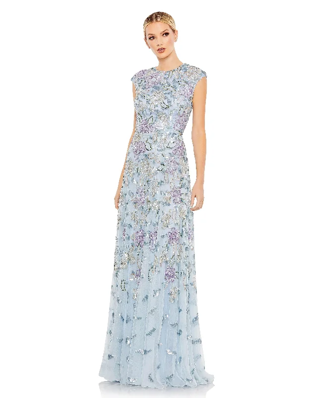Sale Alert – Get Ready to Shop!Mac Duggal 5647 Long Cap Sleeve Formal Dress