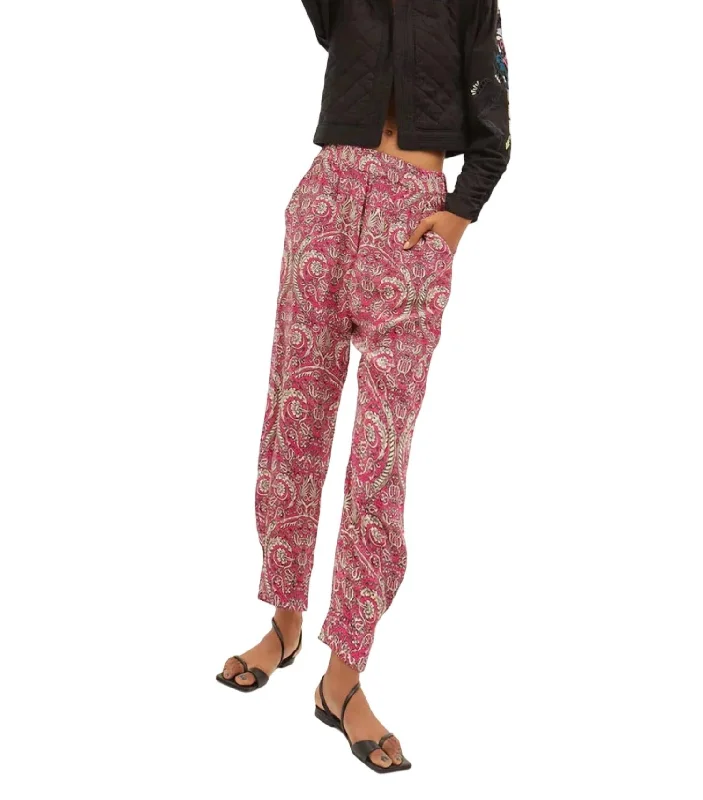 Savings You Can’t Ignore!Besalu Floral Pants In Mix 1 Pink
