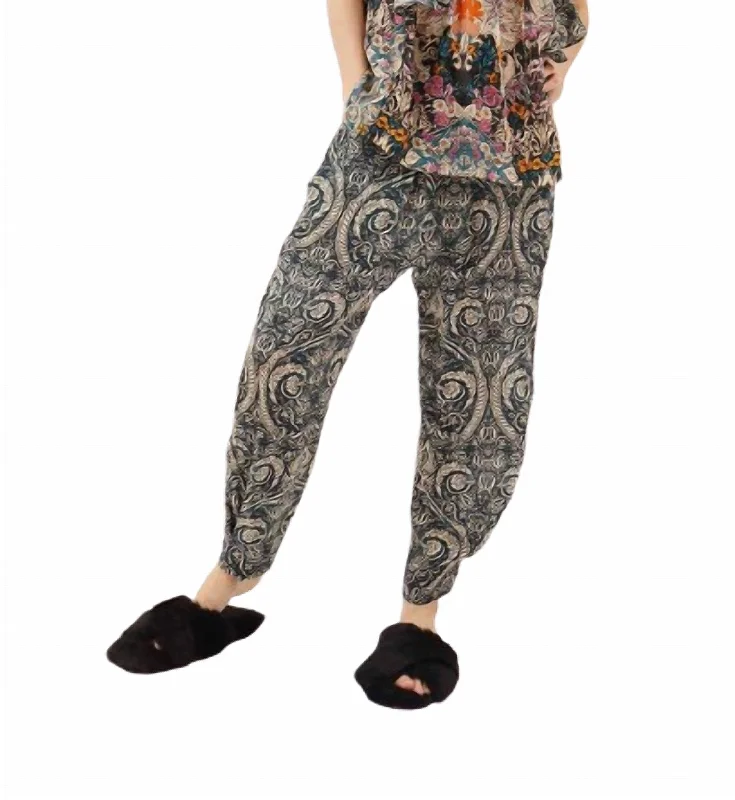 One Day Only – Huge Savings!Besalu Floral Pants In Mix 2 Green