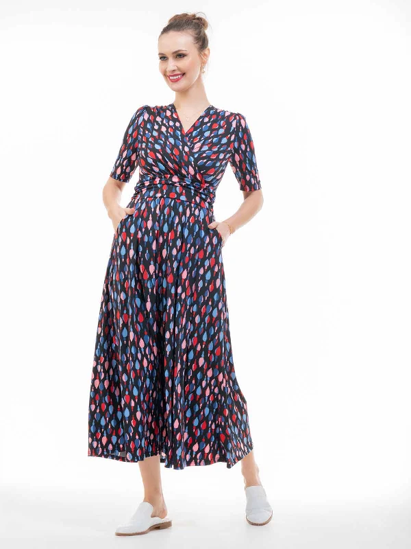 Shop Now and Save!Coleen Jersey Maxi Dress, Navy Multi
