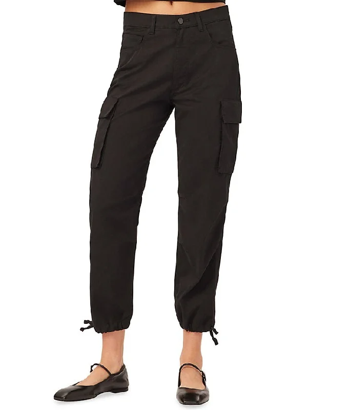 Save More with Every Purchase!DL1961 Women Gwen Jogger: Cargo Side Pockets Black (Twill) Pants
