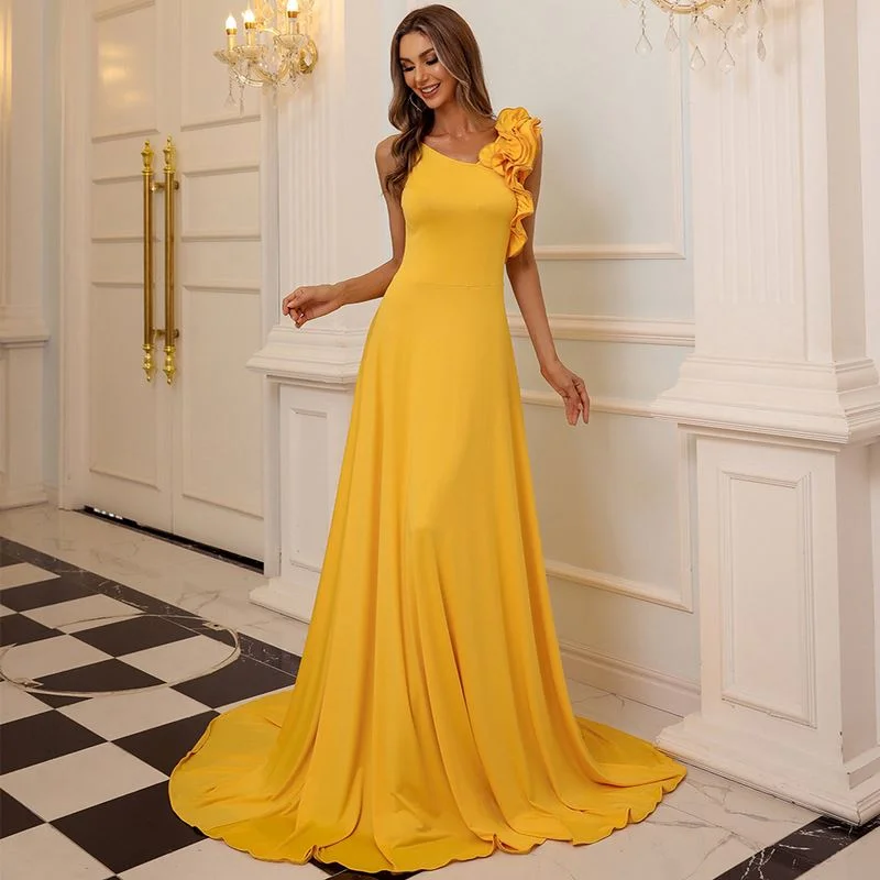 The Best Sale of the Year!Elegante Vestidos Para Mujeres Women Lady Sexy Cocktail Party Elegant Evening Dresses Turkey yellow Dress The Best Sale of the Year!Elegante Vestidos Para Mujeres Women Lady Sexy Cocktail Party Elegant Evening Dresses Turkey yellow Dress