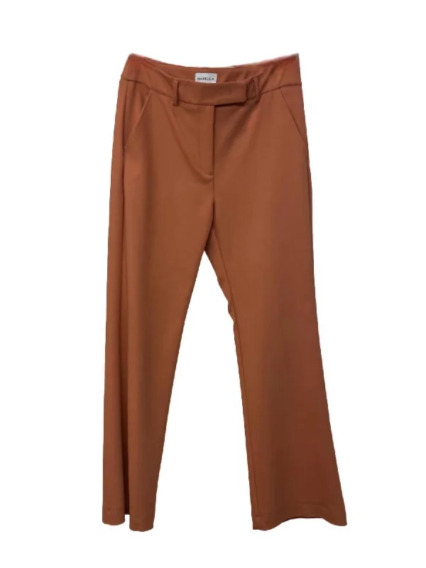 Unbeatable Prices!Fify Flared Stretch Trousers In Biscuit