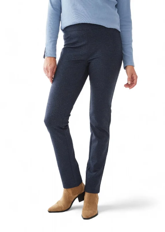 Get More, Spend Less – Shop Now!Herringbone Knit Slack Pants In Indigo