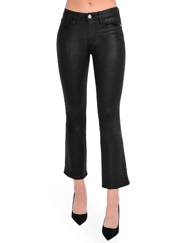 Your Shopping Spree Starts Here!Le Crop Mini Boot Pant In Houndstooth Shine