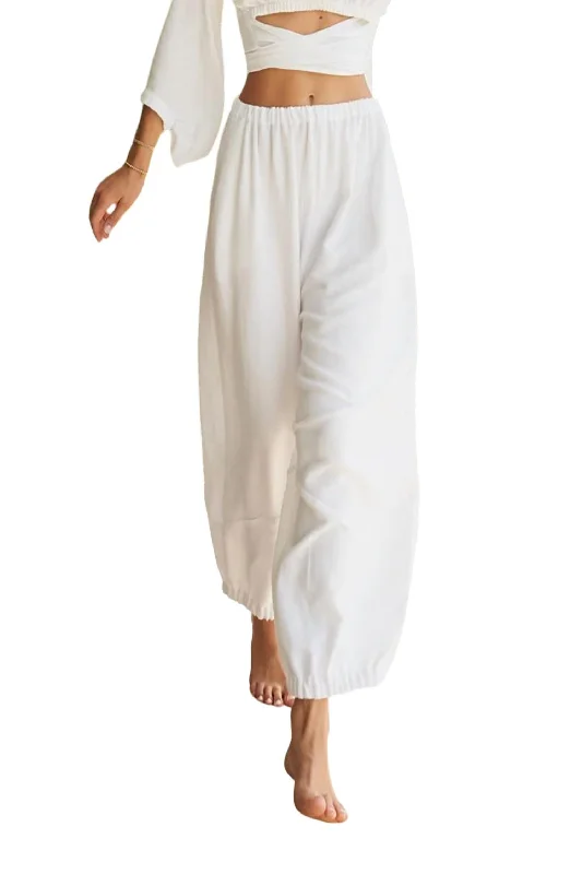 More Discounts, More Joy!Malibu Lounger Pants In White
