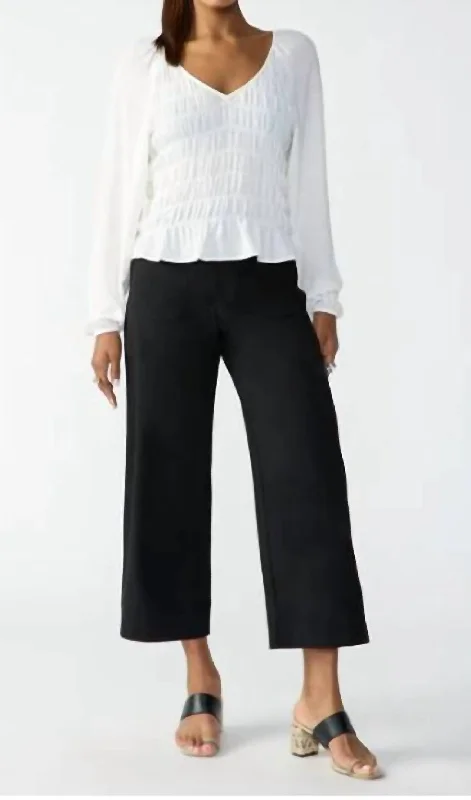 Massive Price Cuts!Marine Crop Trouser In Black