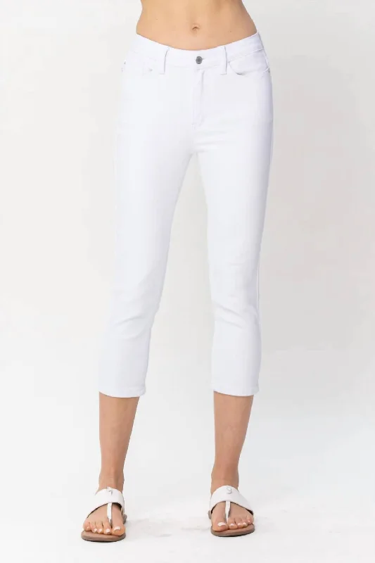 Act Fast – Limited Time Savings!Mid Rise Capris In White