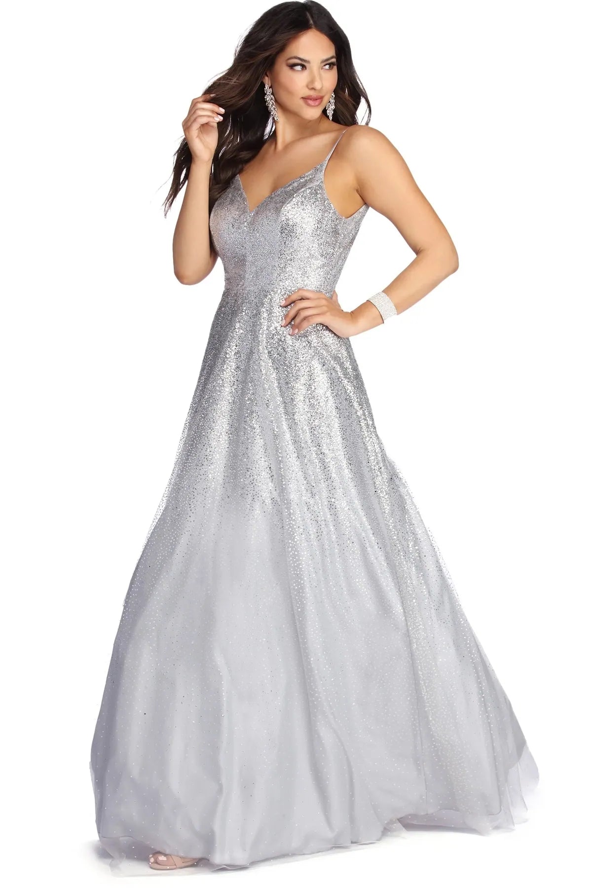 Best Offers of the Month!Mira Glitter Glow Ball Gown