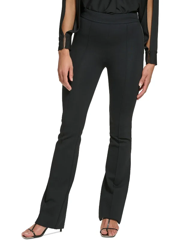 Shop Now and Save!Petites Womens High Rise Pintuck Bootcut Pants