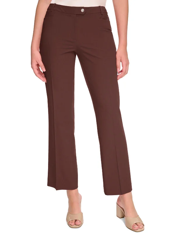 Get More, Spend Less – Shop Now!Petites Womens Mid-Rise Solid Bootcut Pants