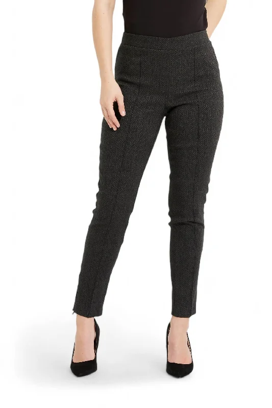 Buy One, Get One Free!Pintuck Details Pant In Black/green