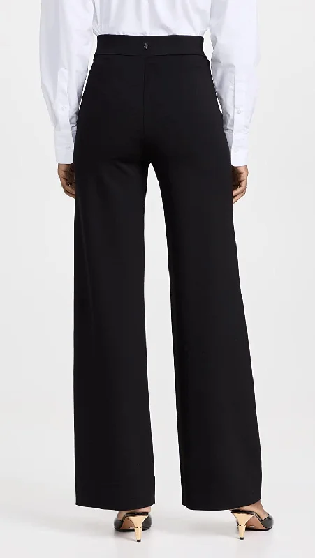 Shop Now and Save!rag & bone Women's Irina Ponte Wide Leg Pants Black Stretch
