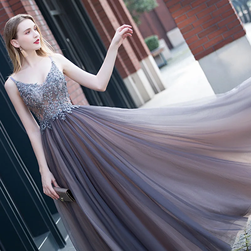 Hurry, Sale Ends Soon!Sleeveless V Neck Sequins Evening Dresses Backless Bling Maxi Wedding Bridesmaid Party Dress drop shipping fulfill