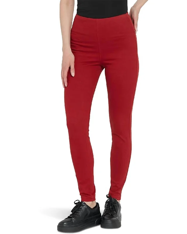 Don’t Wait – Deals Won’t Last!Toothpick Denim Pant In Matte Red