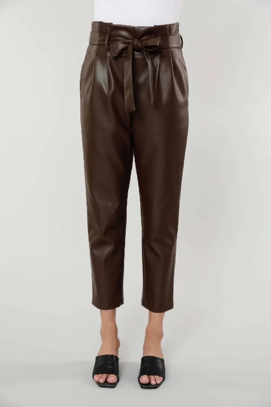 Biggest Sale of the Season!Uptown Paper Bag Pants In Brown