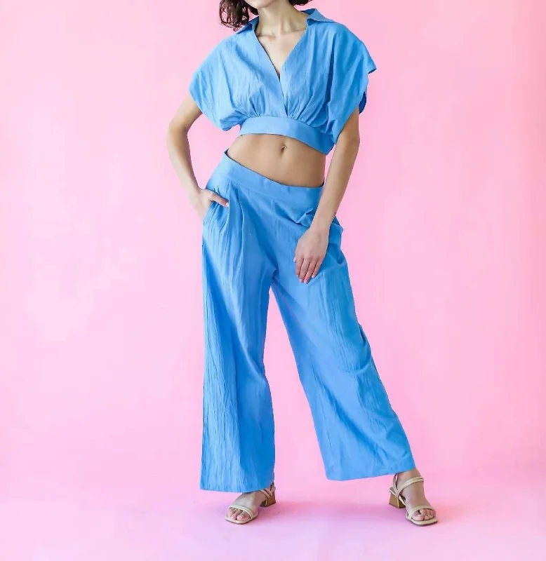 Steals and Deals Await!Wide Leg Pants In Blue