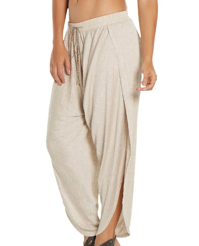 Steals and Deals Await!Women's Corbel Harem Pants In Taupe