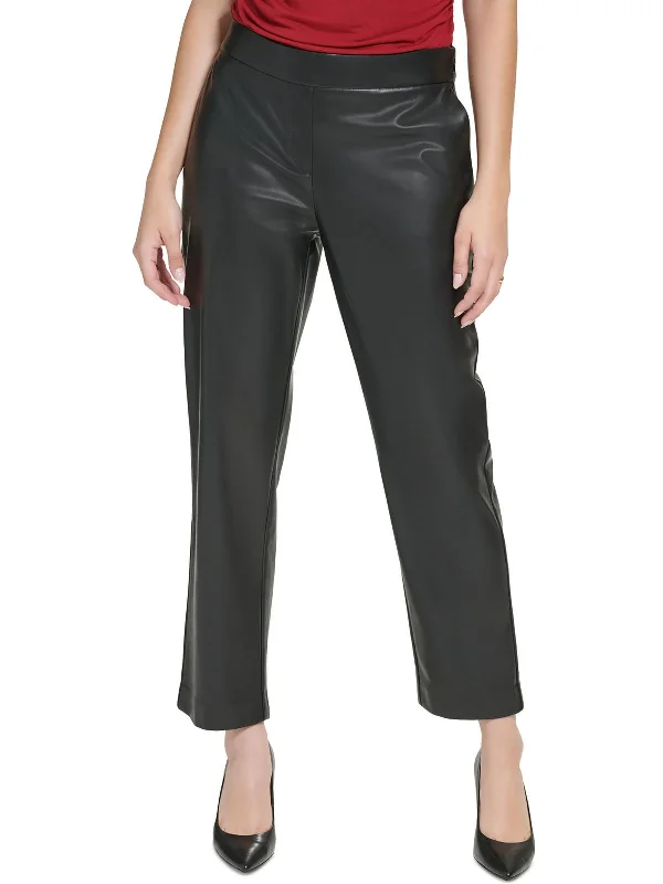 Don’t Wait – Shop Today!Womens Faux Leather High Rise Leggings