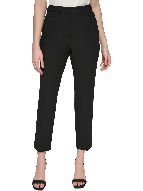 Exclusive Deals Just for You!Womens Mid-Rise Solid Ankle Pants