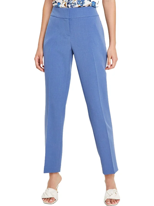 Hurry! While Supplies Last!Womens Mid-Rise Solid Straight Leg Pants