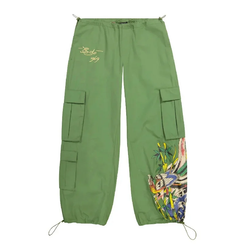 Save More When You Shop More!Women's Poplin Cargo Pant In Army Green