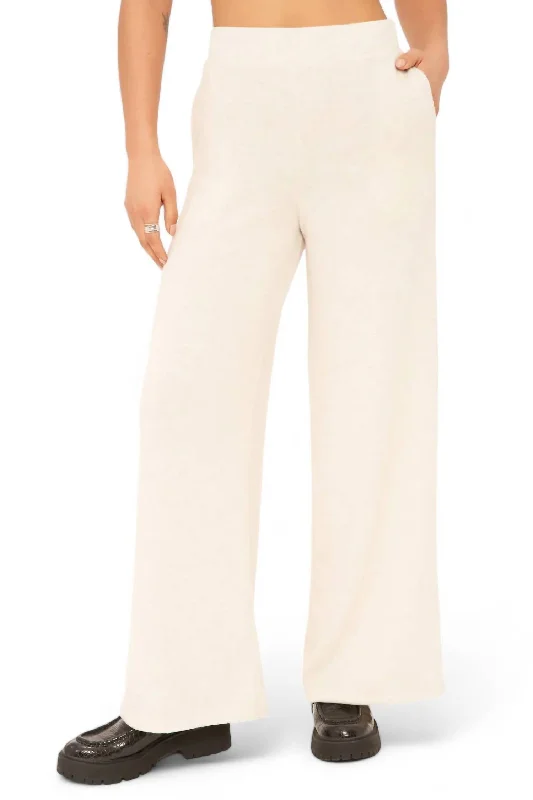 Huge Savings – Act Now!Women's Rocky Cozy Wide Leg Pant In Oatmeal