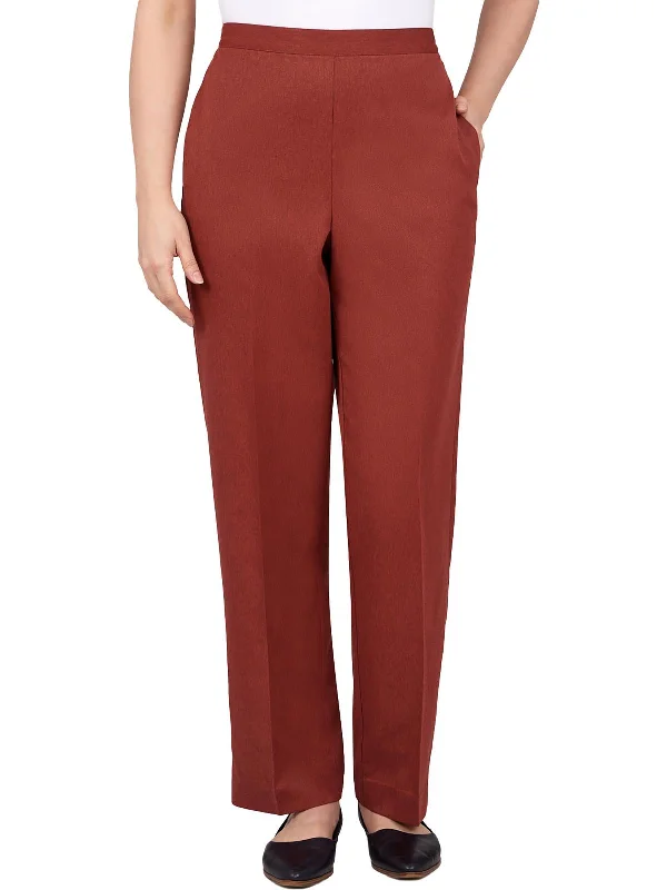 Get More for Less!Womens Twill Elastic Straight Leg Pants
