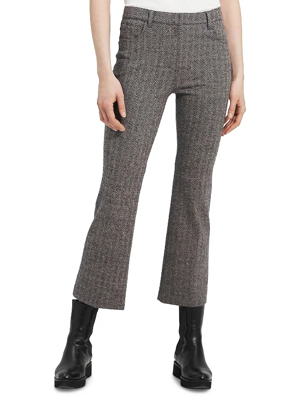 Flash Sale – Act Fast!Womens Wool Blend Cropped Flared Pants