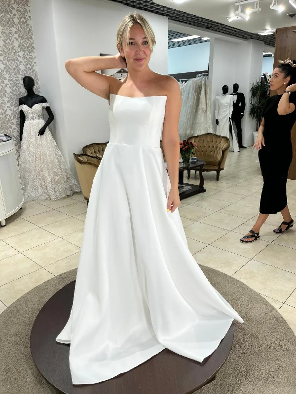 Save More Than Ever!Other Strapless A-Line Wedding Dress