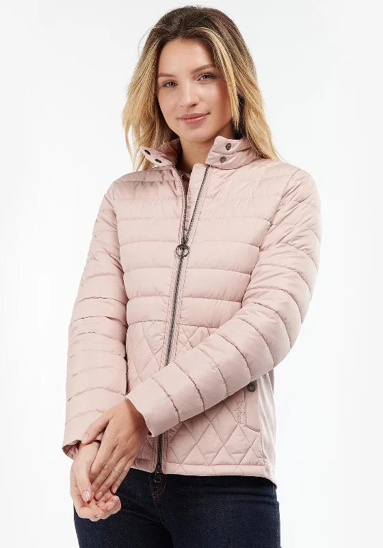 Huge Price Cuts Await!Barbour Womens Esme Quilted Short Jacket, Pastel Pink