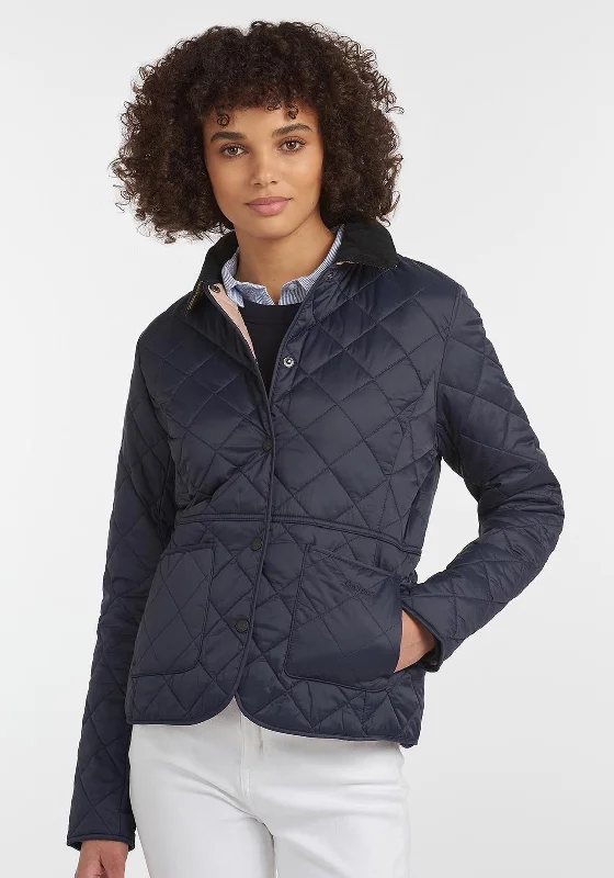 The Sale You’ve Been Waiting For!Barbour Womens Deveron Quilted Jacket, Navy