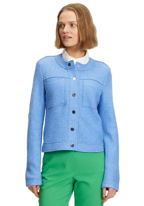 Get Ready to Save!Betty Barclay Buttoned Knit Short Jacket, Ultramarine