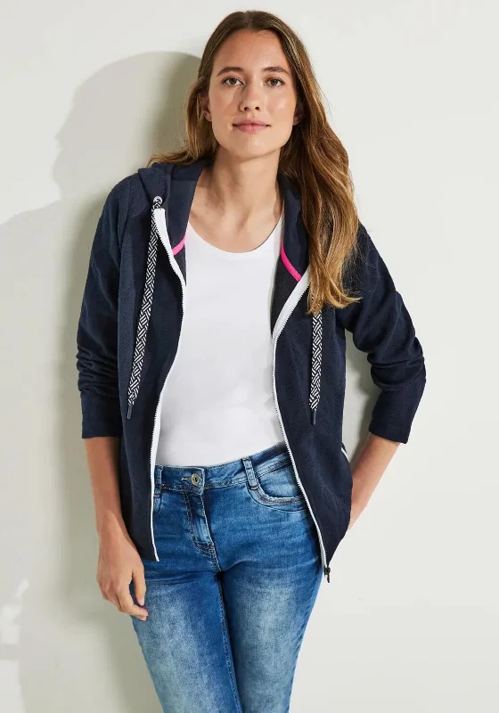 Special Offer – Act Fast!Cecil Drawstring Hood Jacquard Print Jacket, Night Sky Blue
