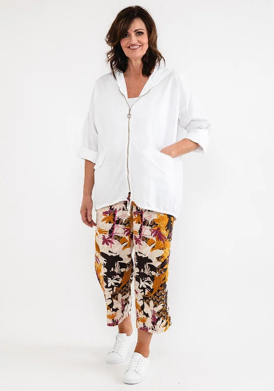 Flash Deals – Act Quickly!d.e.c.k. by Decollage One Size Crinkle Jacket, White