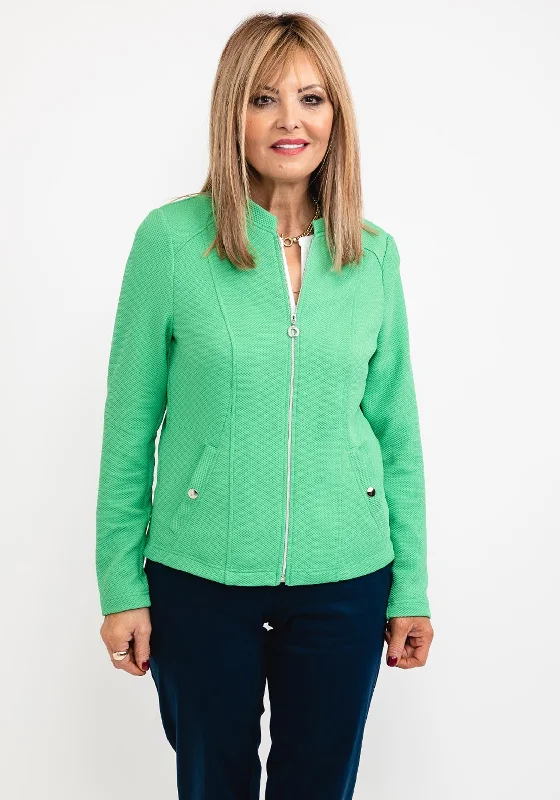 Bigger Savings, Better Shopping!Frank Walder Ribbed Knit Short Jacket, Emerald