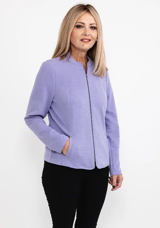 The Best Sale of the Year!Frank Walder Ribbed Short Jacket, Lilac