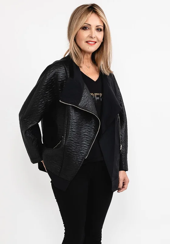 The Best Offers Are Here!I.nco Oversize Embossed Jacket, Black