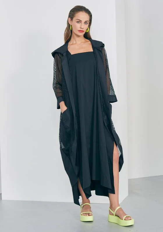 The Sale You’ve Been Waiting For!Naya Contrast Trim Mesh Jacket, Black