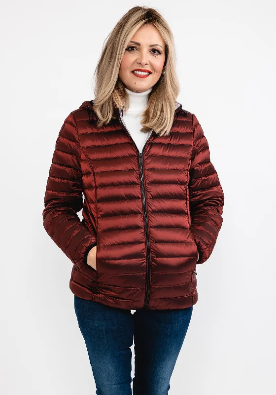 Special Discounts Inside!Normann Detachable Hood Short Jacket, Burgundy