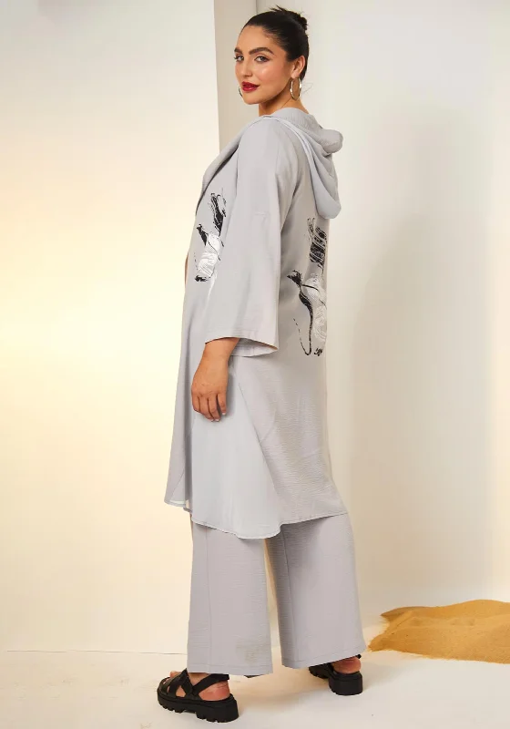 Price Drops You’ll Love!Ora Extra Long Fine Jacket, Light Grey