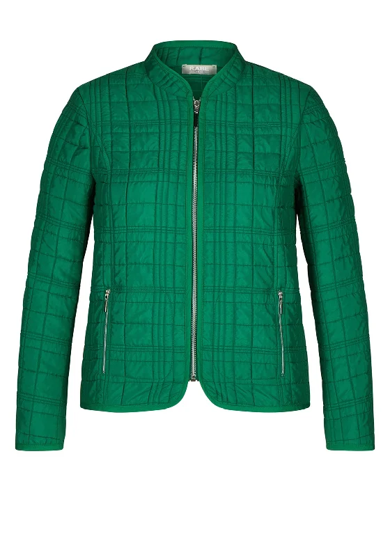 Save More Than Ever!Rabe Zip Up Quilted Jacket, Green