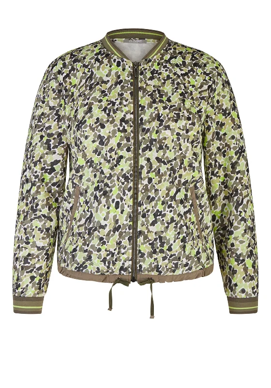 Get More, Spend Less – Shop Now!Rabe Camo Print Zipped Jacket, Green Multi