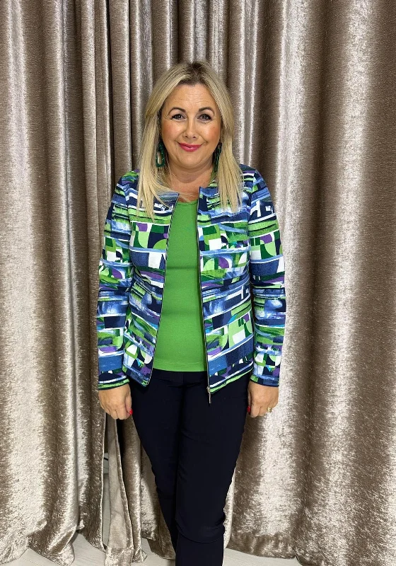 Bigger Savings, Better Shopping!Rabe Ribbed Print Twinset, Green Multi