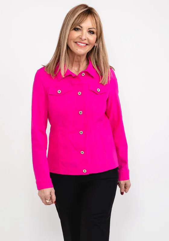 Save Like Never Before!Robell Happy Denim Effect Jacket, Cabaret Pink