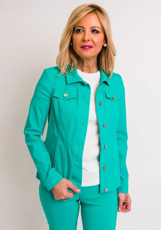 Sale Alert – Get Ready to Shop!Robell Happy Denim Effect Jacket, Jade Green