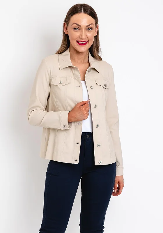 Shop More, Spend Less!Robell Happy Denim Effect Jacket, Beige